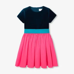 Jacadi Dresses And Skirts|Girl color block dress Pink/Blue