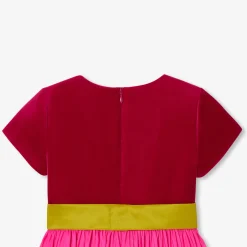 Jacadi Dresses And Skirts|Girl color block dress Pink/Multicolour