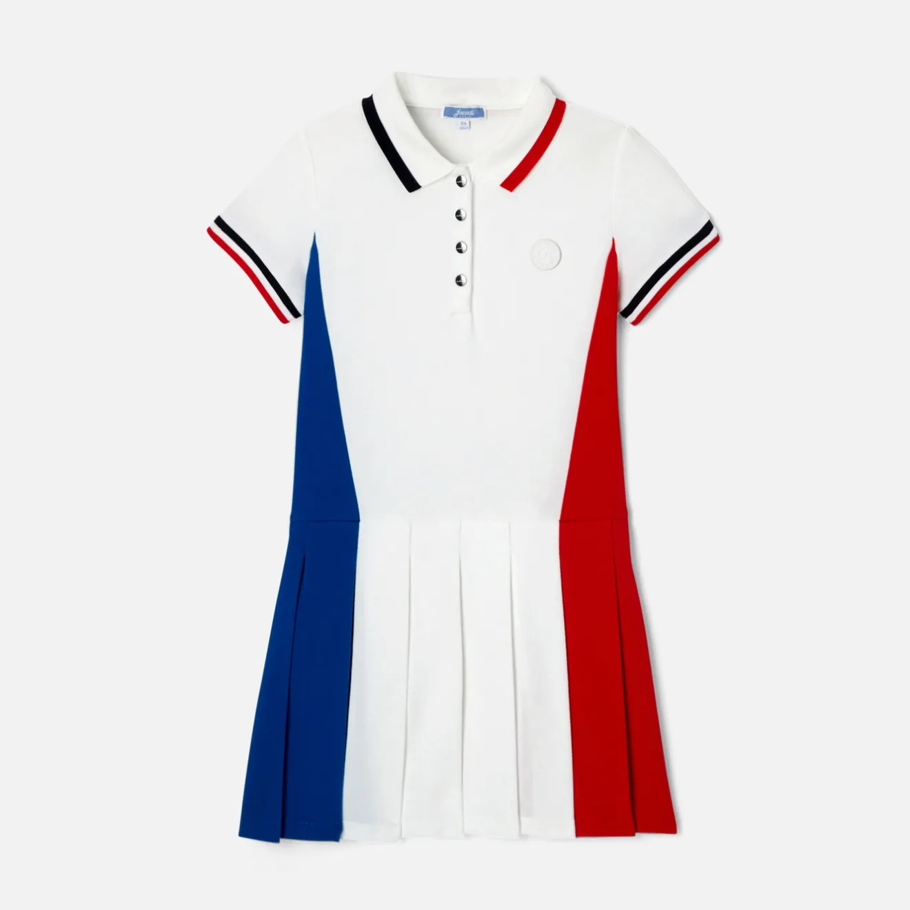 Jacadi Dresses And Skirts|Girl color block dress White/Multicolour