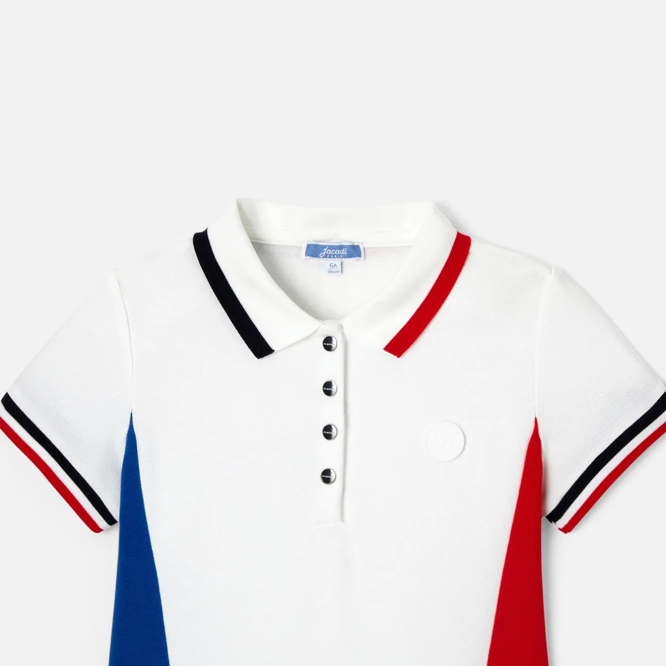 Jacadi Dresses And Skirts|Girl color block dress White/Multicolour