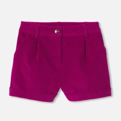 Jacadi Shorts And Rompers|Girl corduroy shorts Purple