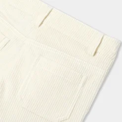 Jacadi Pants And Sweatpants|Girl corduroy wide-leg trousers Jacadi soft white