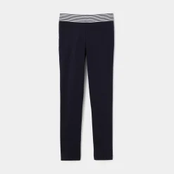 Jacadi Pants And Sweatpants|Girl cotton piqué leggings Jacadi Navy