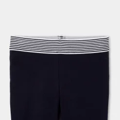 Jacadi Pants And Sweatpants|Girl cotton piqué leggings Jacadi Navy