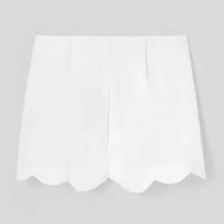 Jacadi Shorts And Rompers|Girl cotton piqué shorts Jacadi White