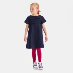 Jacadi Dresses And Skirts|Girl denim trapeze dress Dark Denim