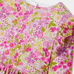 Jacadi Dresses And Skirts|Girl dress in Liberty fabric White/Multicolour