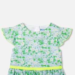 Jacadi Dresses And Skirts|Girl dress in Liberty fabric White/Multicolour