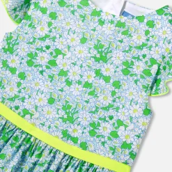 Jacadi Dresses And Skirts|Girl dress in Liberty fabric White/Multicolour