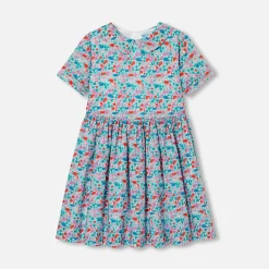 Jacadi Dresses And Skirts|Girl dress in Liberty fabric White/Multicolour