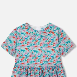 Jacadi Dresses And Skirts|Girl dress in Liberty fabric White/Multicolour