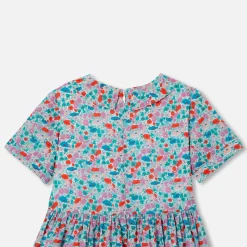 Jacadi Dresses And Skirts|Girl dress in Liberty fabric White/Multicolour
