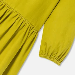 Jacadi Dresses And Skirts|Girl dress in velvet milleraies Mustard