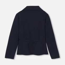 Jacadi Cardigans, Sweaters And Sweatshirts|Coats And Outerwear|Girl fitted jacket Jacadi Navy