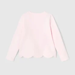 Jacadi Cardigans, Sweaters And Sweatshirts|Girl fleece cardigan Jacadi Powder Pink