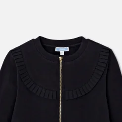 Jacadi Cardigans, Sweaters And Sweatshirts|Girl fleece cardigan Jacadi Navy