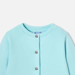 Jacadi Cardigans, Sweaters And Sweatshirts|Girl fleece cardigan Aqua green
