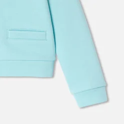 Jacadi Cardigans, Sweaters And Sweatshirts|Girl fleece cardigan Aqua green