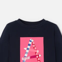 Jacadi Cardigans, Sweaters And Sweatshirts|Girl fleece sweatshirt Jacadi Navy