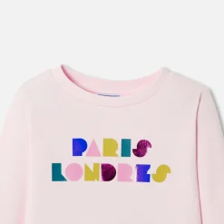 Jacadi Cardigans, Sweaters And Sweatshirts|Girl fleece sweatshirt Jacadi Powder Pink