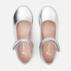 Jacadi Mary Janes, T-Straps And Ballet Flats|Girl glazed leather Mary Janes Silver