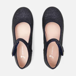 Jacadi Mary Janes, T-Straps And Ballet Flats|Girl glittery Mary Janes Jacadi Navy