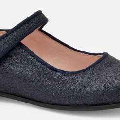 Jacadi Mary Janes, T-Straps And Ballet Flats|Girl glittery Mary Janes Jacadi Navy