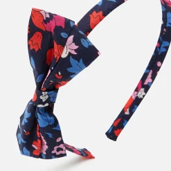 Jacadi Hair Accessories|Accessories|Girl headband in Liberty fabric Navy/Multicolour
