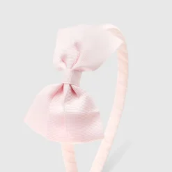 Jacadi Hair Accessories|Accessories|Girl headband with grosgrain bow Jacadi pale Pink