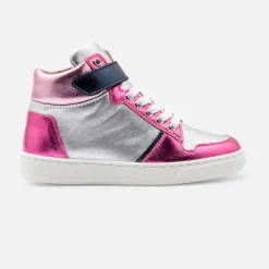 Jacadi Sneakers|Girl high-top sneakers Silver/multicolour
