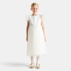 Jacadi Dresses And Skirts|Plush And Activity Toys|Girl Holiday costume White/Gold