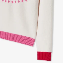 Jacadi Cardigans, Sweaters And Sweatshirts|Girl jacquard sweater Soft White/Multicolour