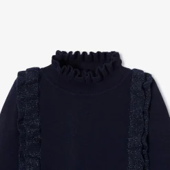 Jacadi Dresses And Skirts|Girl knitted dress Jacadi Navy