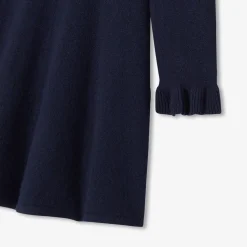 Jacadi Dresses And Skirts|Girl knitted dress Jacadi Navy