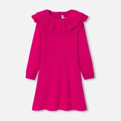 Jacadi Dresses And Skirts|Girl knitted dress Grenadine Pink