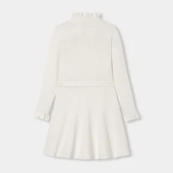 Jacadi Dresses And Skirts|Girl knitted dress Jacadi soft white