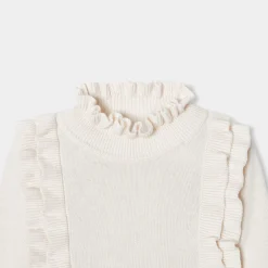 Jacadi Dresses And Skirts|Girl knitted dress Jacadi soft white