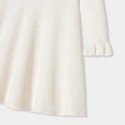 Jacadi Dresses And Skirts|Girl knitted dress Jacadi soft white