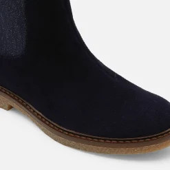 Jacadi Ankle & Lined Boots|Girl leather boots Jacadi Navy