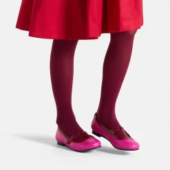 Jacadi Mary Janes, T-Straps And Ballet Flats|Girl leather t-bar shoes Pink