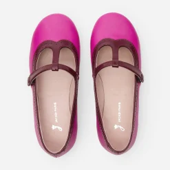 Jacadi Mary Janes, T-Straps And Ballet Flats|Girl leather t-bar shoes Pink