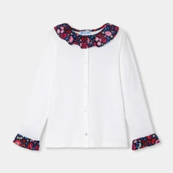 Jacadi Blouses And Shirts|Girl long-sleeved blouse Jacadi White