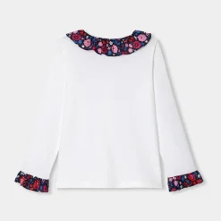 Jacadi Blouses And Shirts|Girl long-sleeved blouse Jacadi White