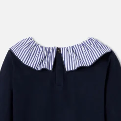 Jacadi T-Shirts, Polo Shirts|Girl long-sleeved T-shirt Jacadi Navy