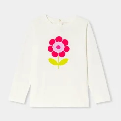 Jacadi T-Shirts, Polo Shirts|Girl long-sleeved T-shirt Jacadi soft white