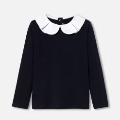 Jacadi T-Shirts, Polo Shirts|Girl long-sleeved T-shirt Jacadi Navy