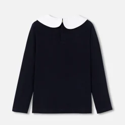 Jacadi T-Shirts, Polo Shirts|Girl long-sleeved T-shirt Jacadi Navy