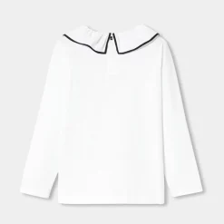 Jacadi T-Shirts, Polo Shirts|Girl long-sleeved T-shirt Jacadi White