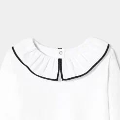 Jacadi T-Shirts, Polo Shirts|Girl long-sleeved T-shirt Jacadi White