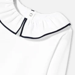 Jacadi T-Shirts, Polo Shirts|Girl long-sleeved T-shirt Jacadi White